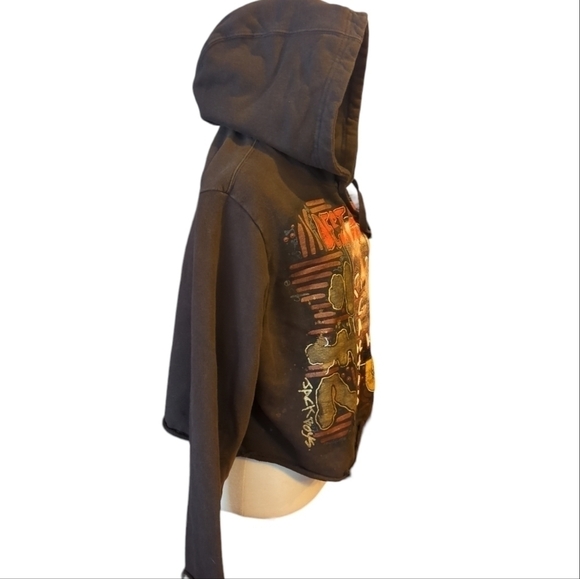 PHNTM Travis Scott Cactus Jack Thrashed crop fleece hoodie dope graphics Unisex - Picture 2 of 8